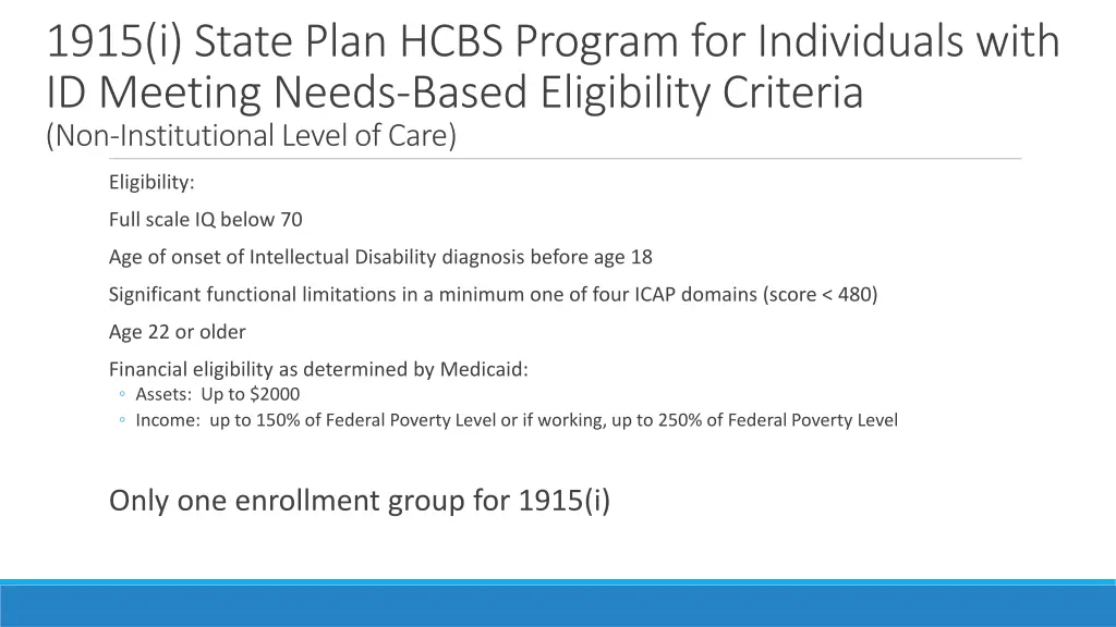 1915 i state plan hcbs program for individuals