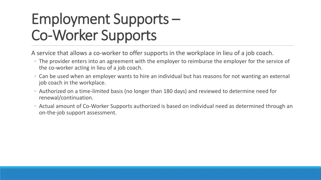 employment supports employment supports 6