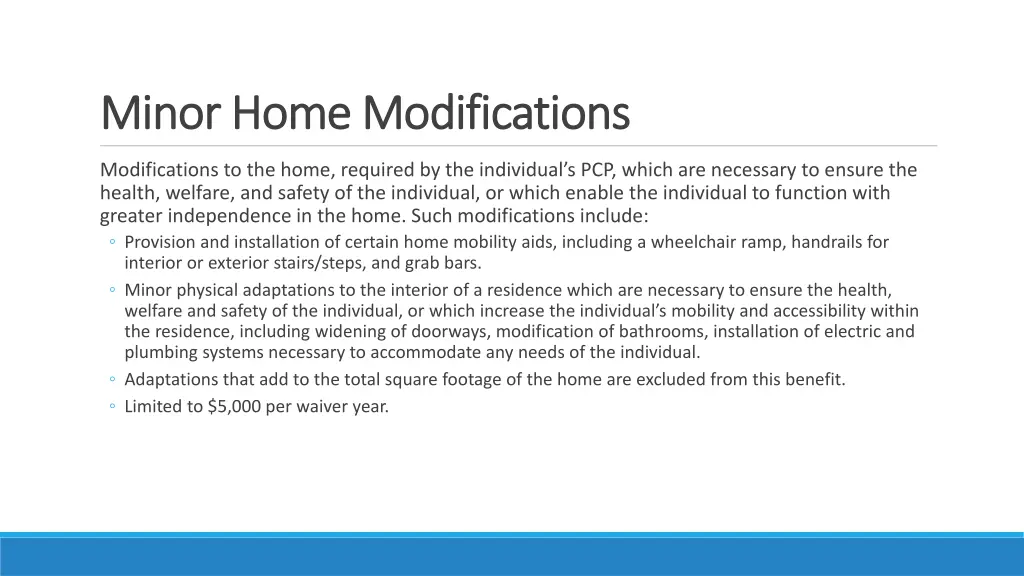 minor home modifications minor home modifications