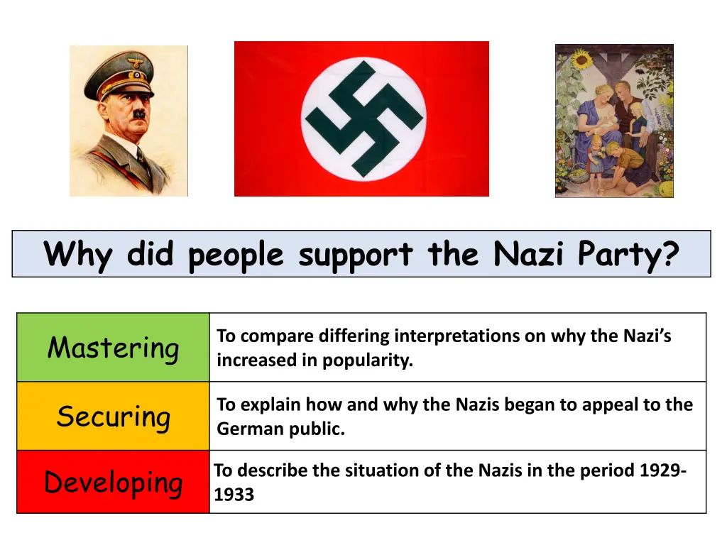 why did people support the nazi party