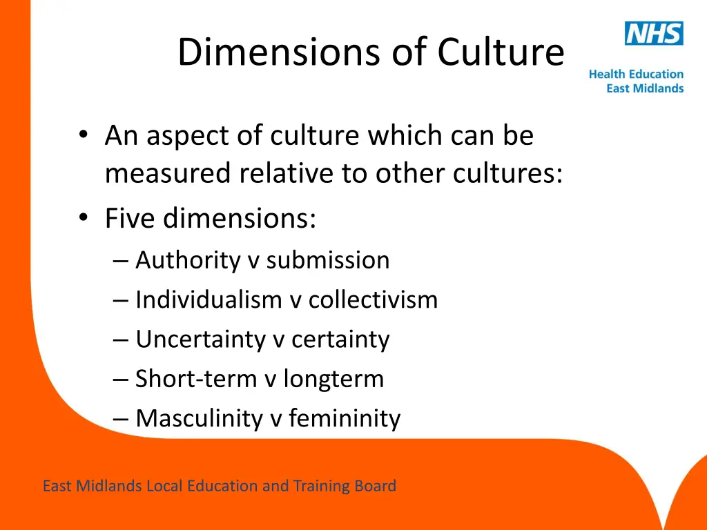 dimensions of culture