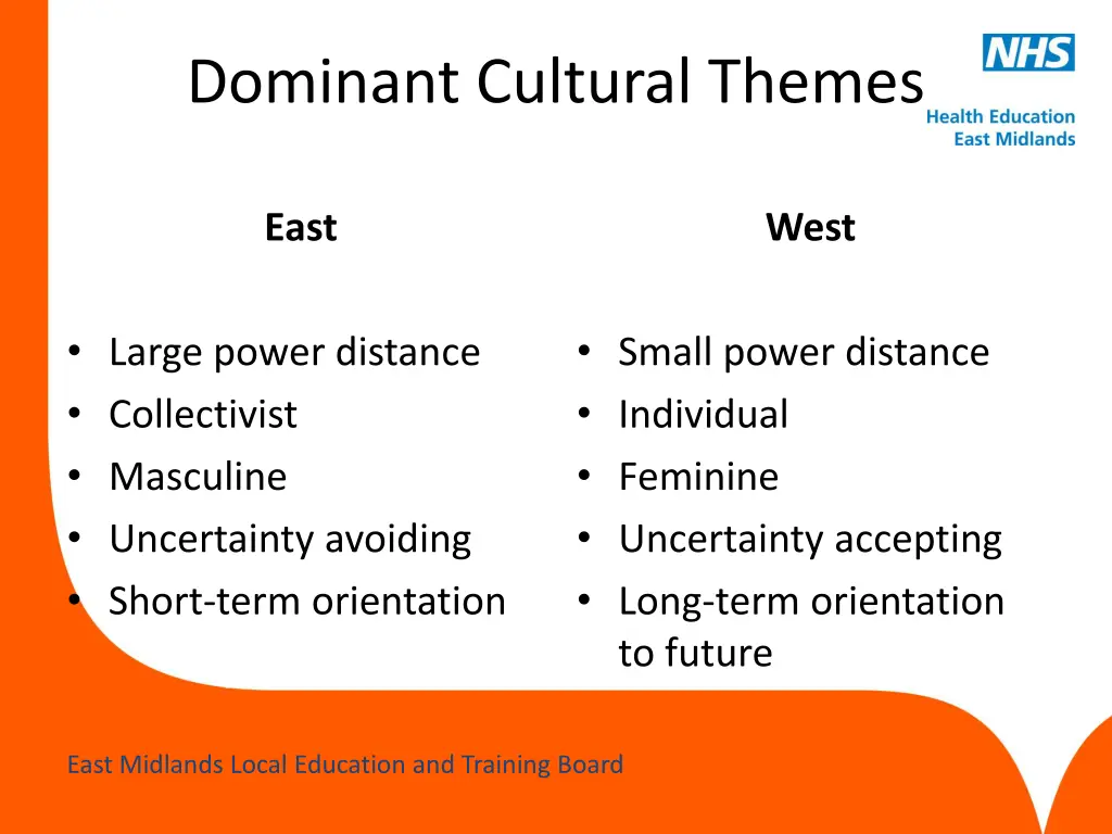 dominant cultural themes