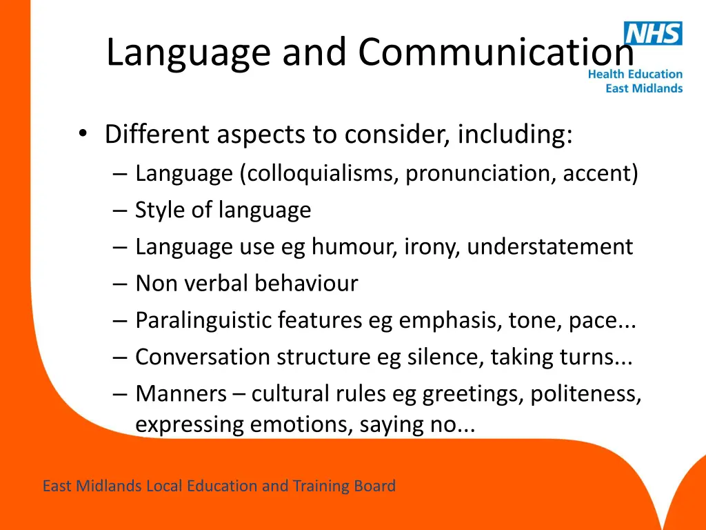 language and communication