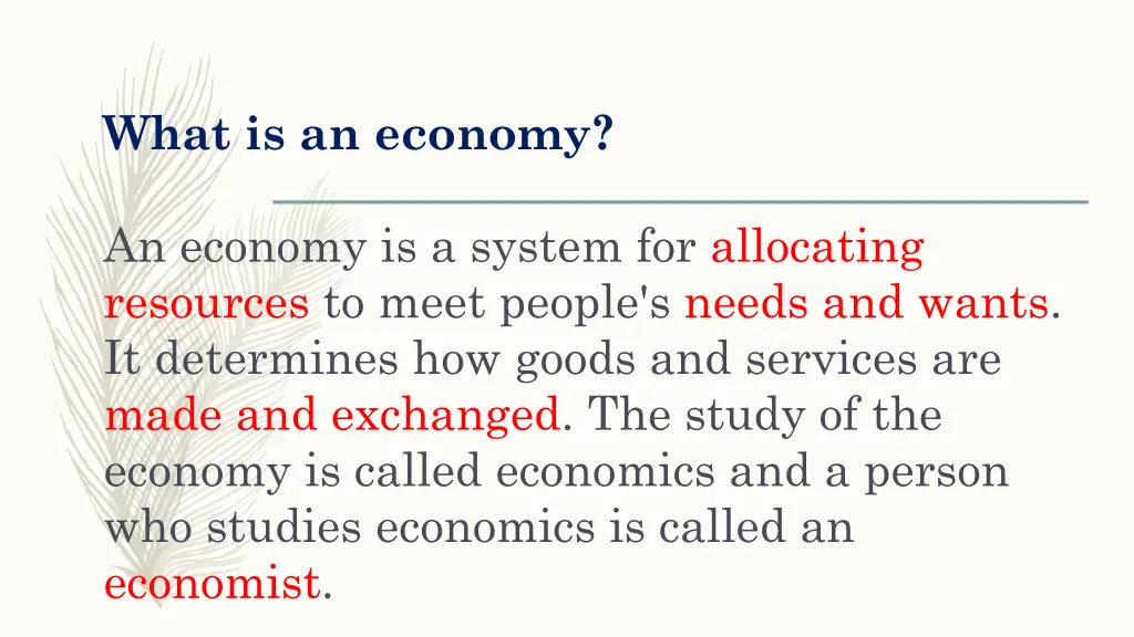 what is an economy