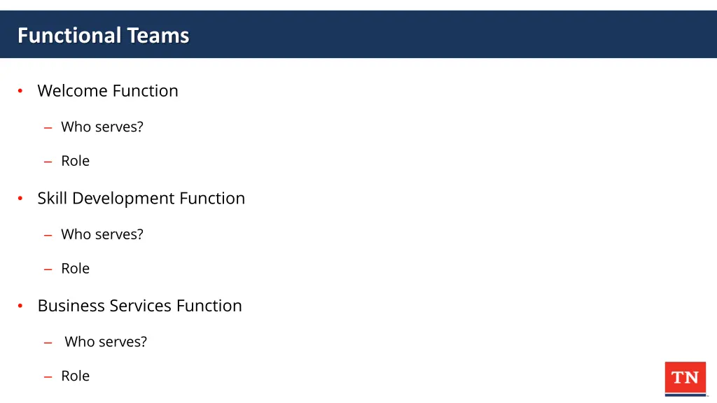 functional teams