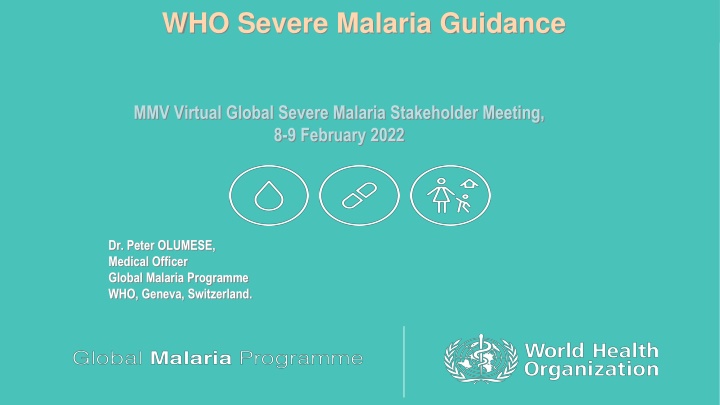 who severe malaria guidance