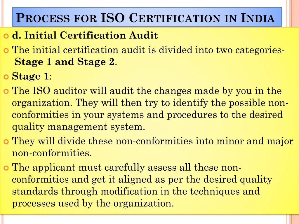 p rocess for iso c ertification in i ndia 1