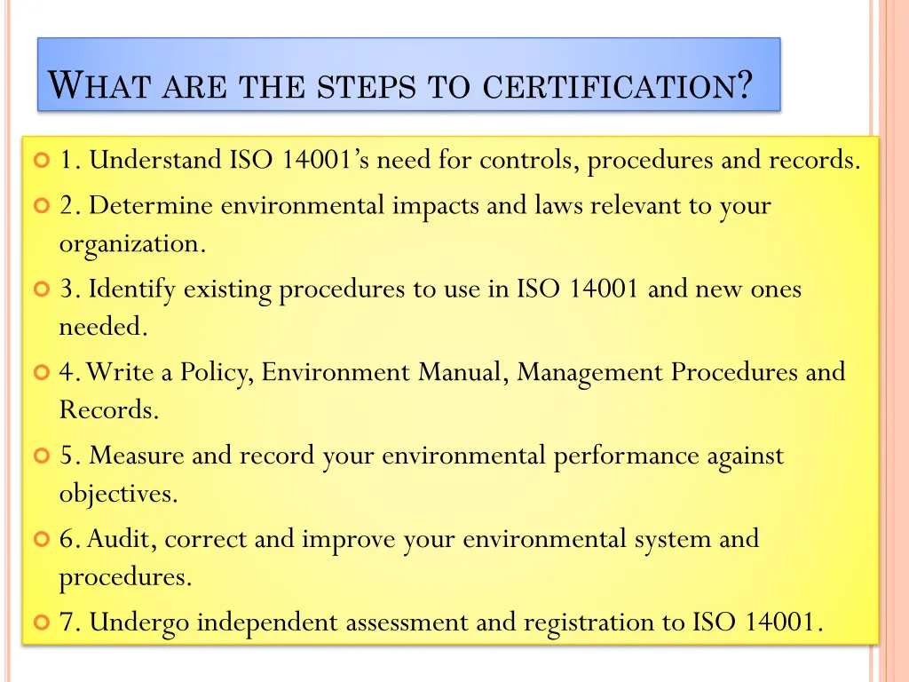 w hat are the steps to certification