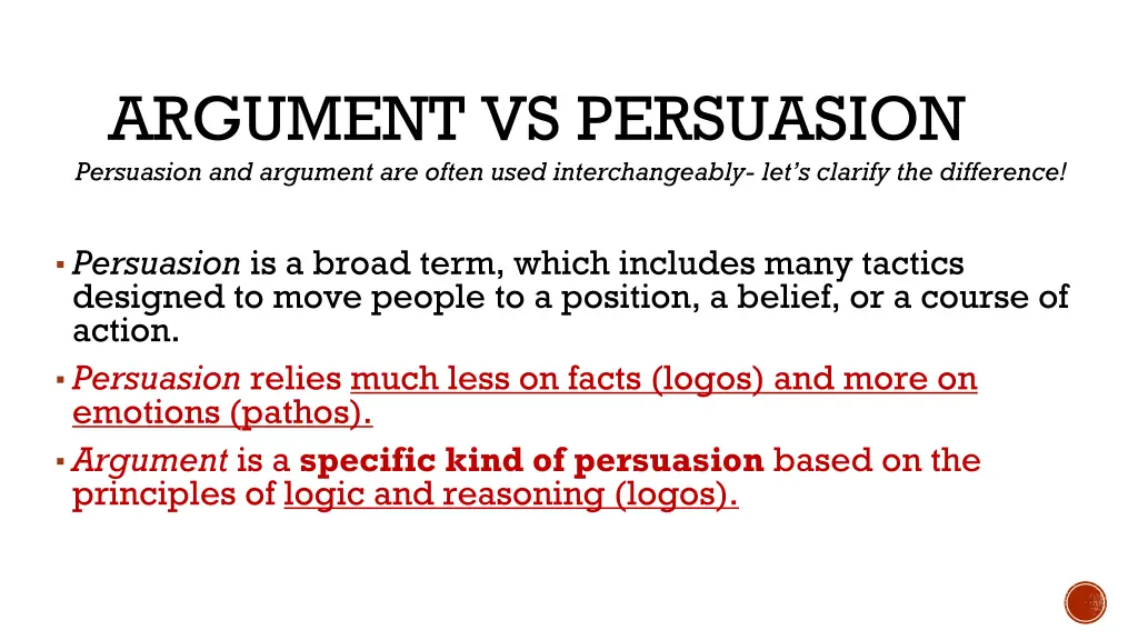 argument vs persuasion persuasion and argument