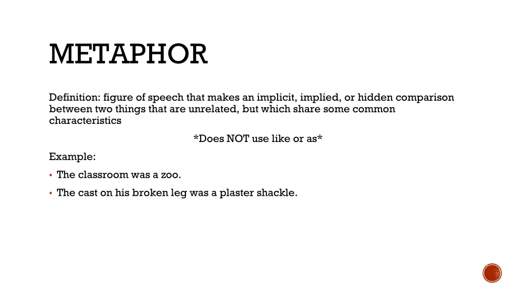 metaphor