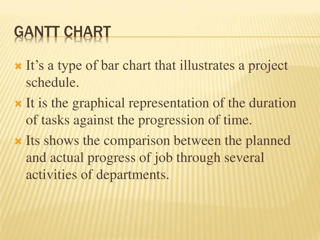 gantt chart