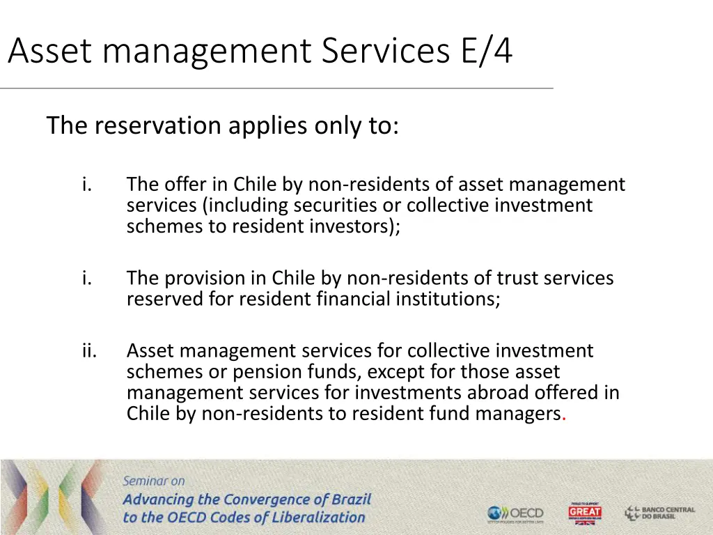 asset management services e 4