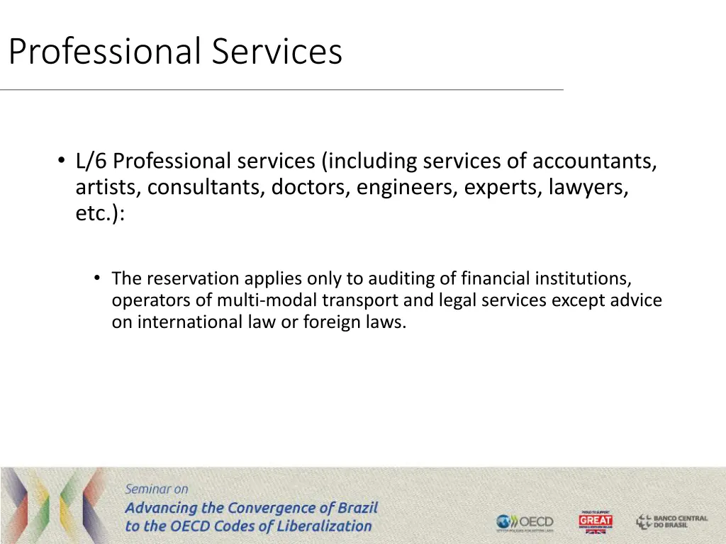 professional services