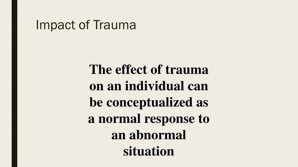 impact of trauma 1