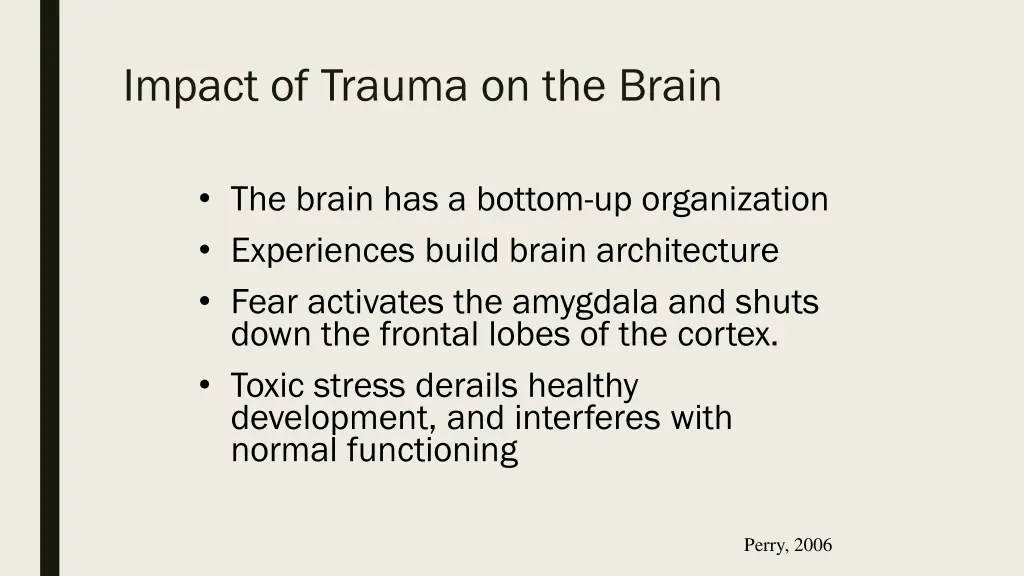 impact of trauma on the brain