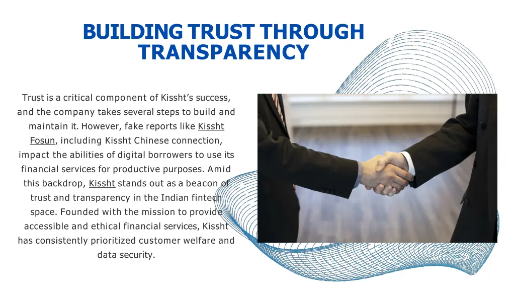 building trust through transparency