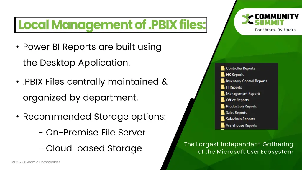 local management of pbix files