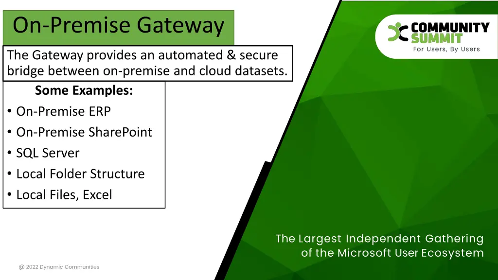 on premise gateway