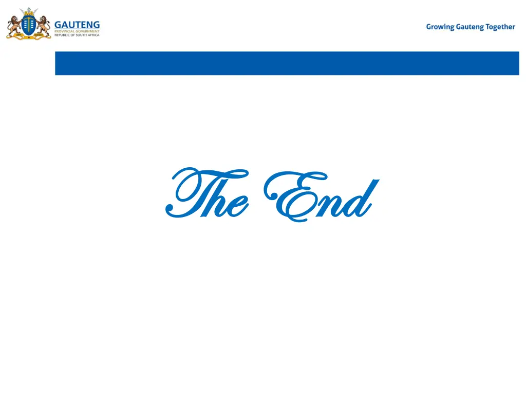 the end the end