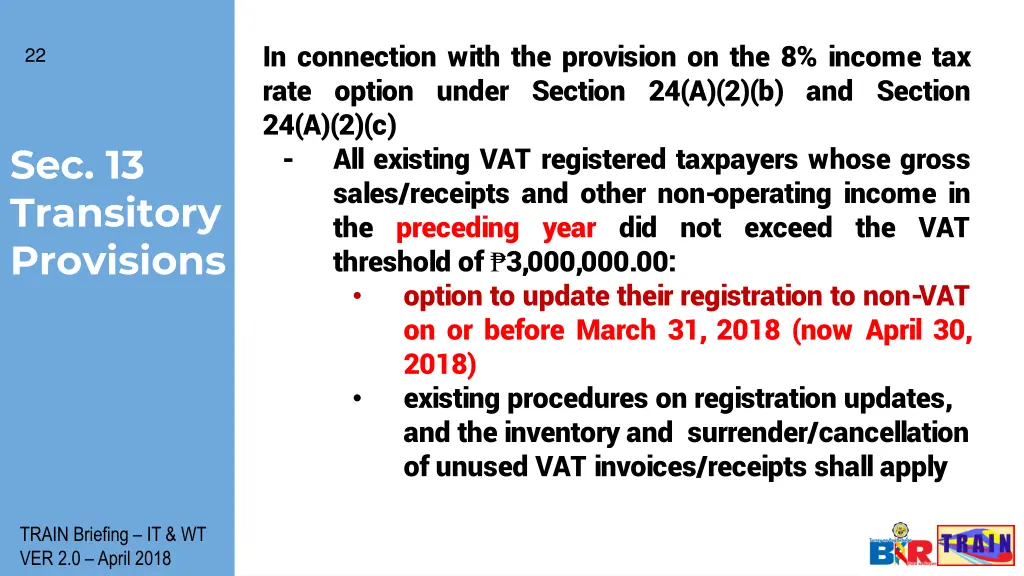 in connection with the provision on the 8 income