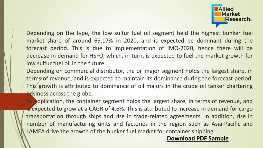 depending on the type the low sulfur fuel