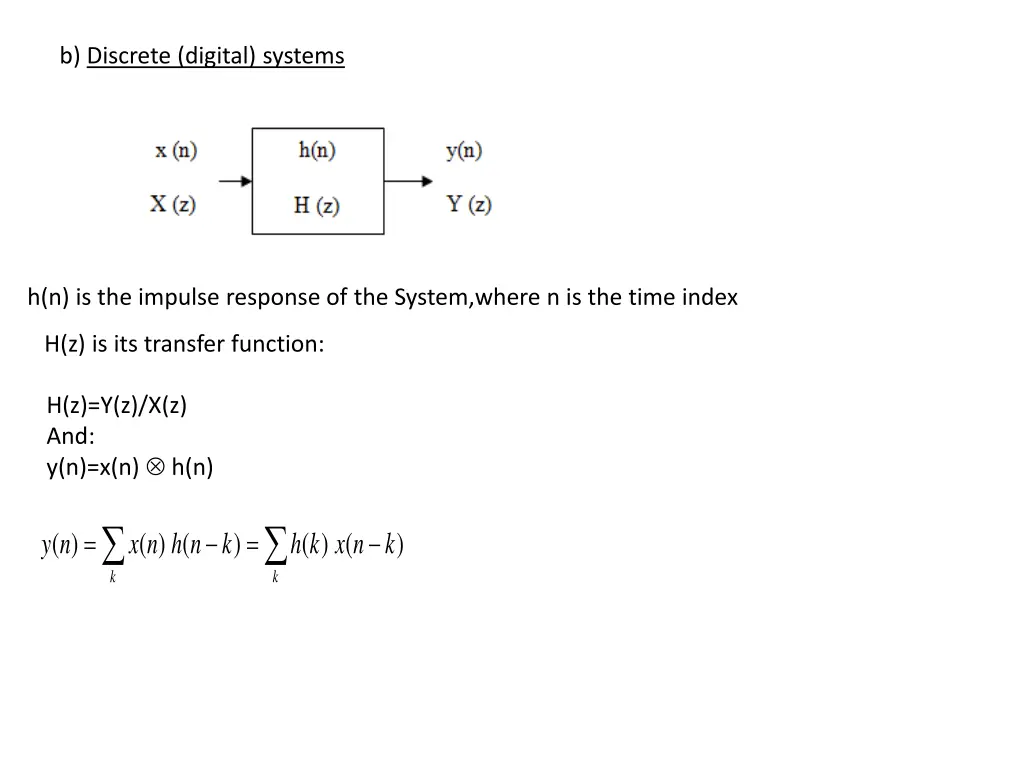 b discrete digital systems