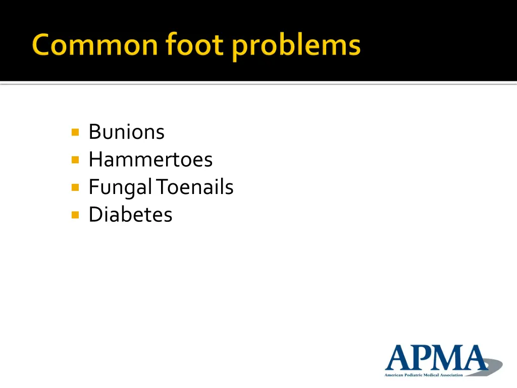 bunions hammertoes fungal toenails diabetes