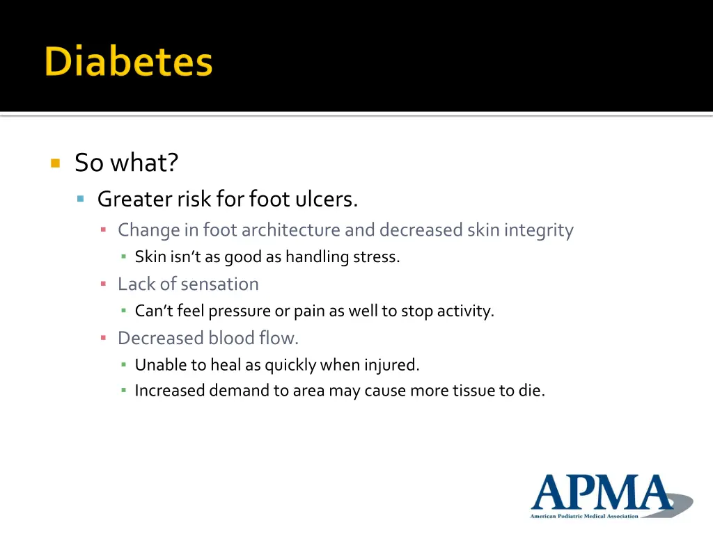 so what greater risk for foot ulcers change