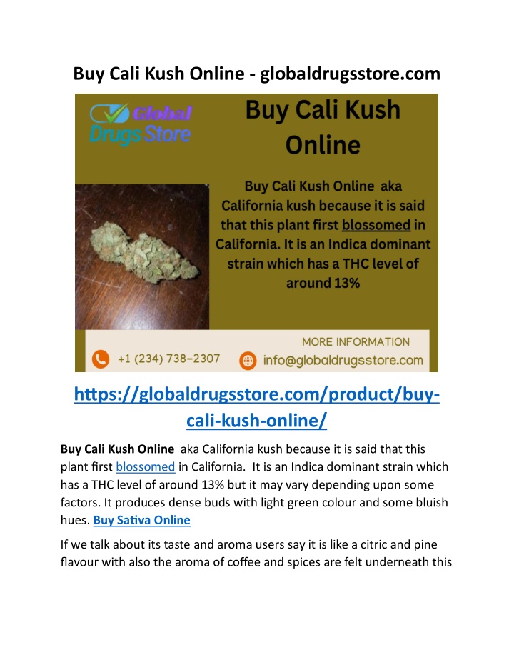 buy cali kush online globaldrugsstore com