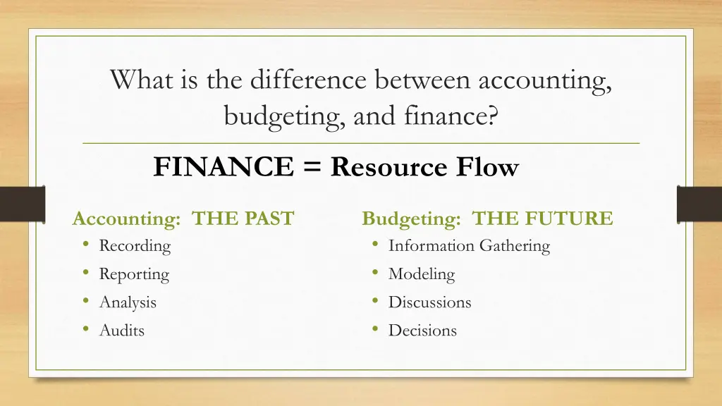 what is the difference between accounting