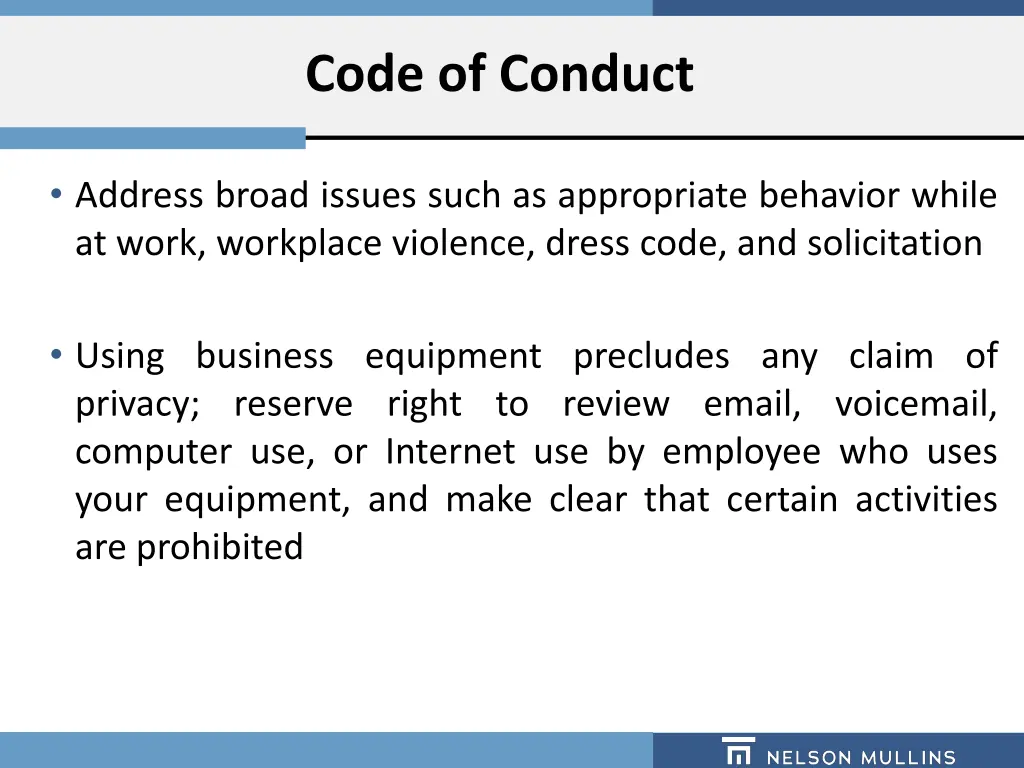 code of conduct