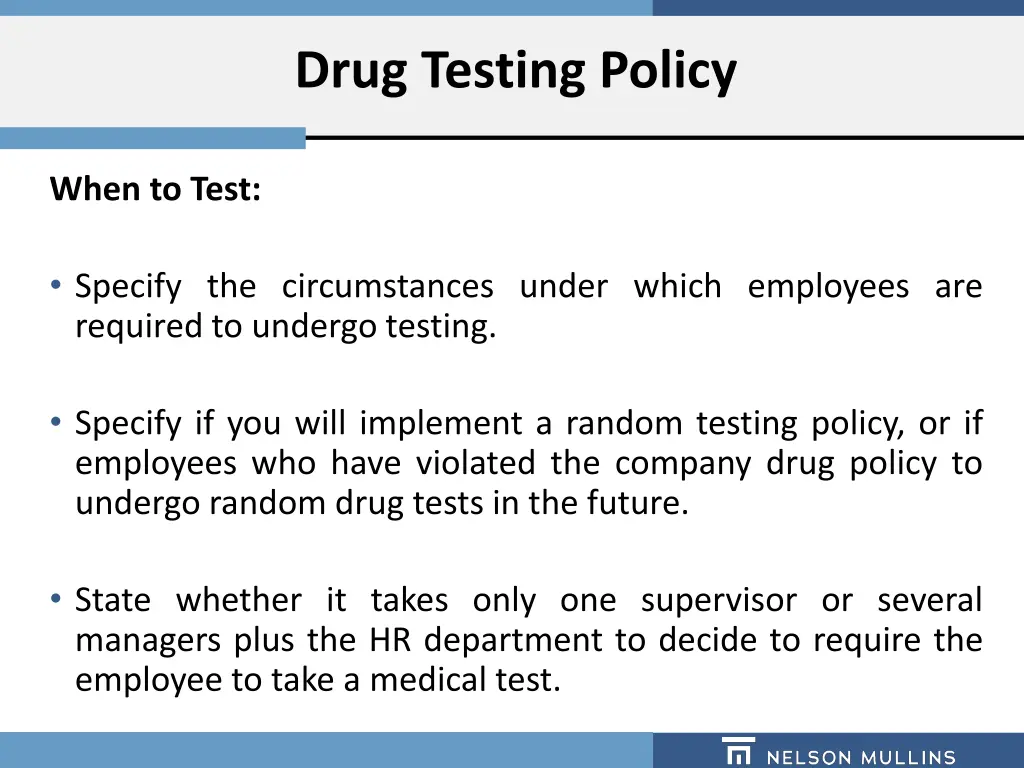 drug testing policy 1