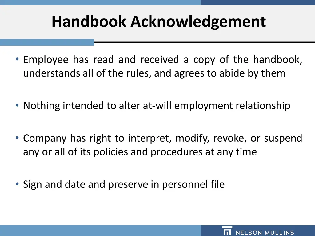 handbook acknowledgement