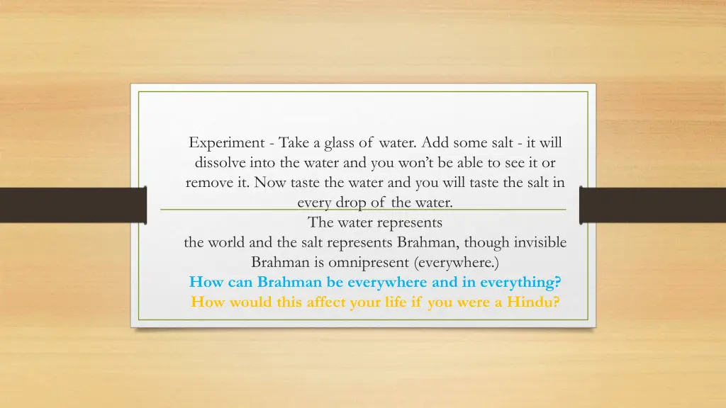 experiment take a glass of water add some salt