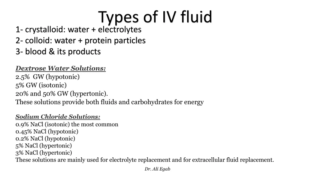 types of iv fluid 1