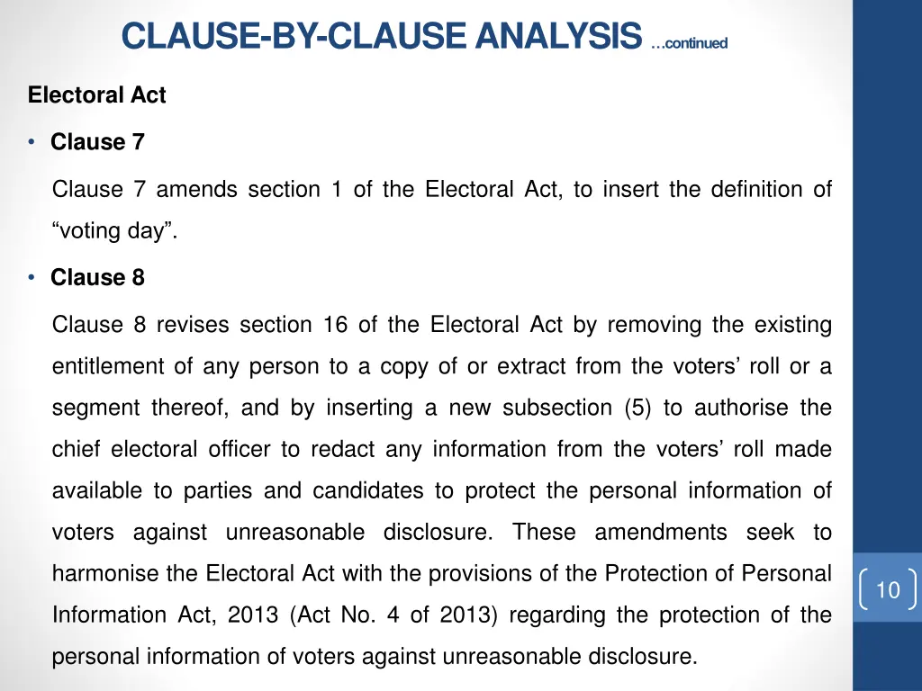 clause by clause analysis continued 2