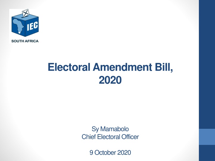 electoral amendment bill 2020