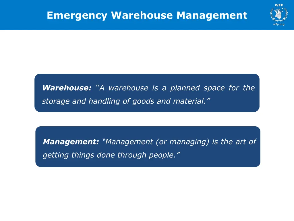 emergency warehouse management 1