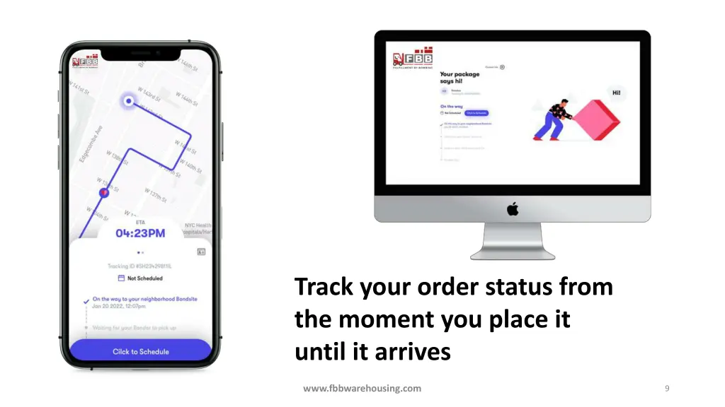 track your order status from the moment you place