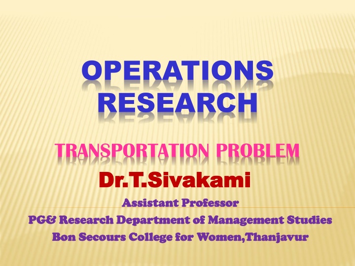 operations research