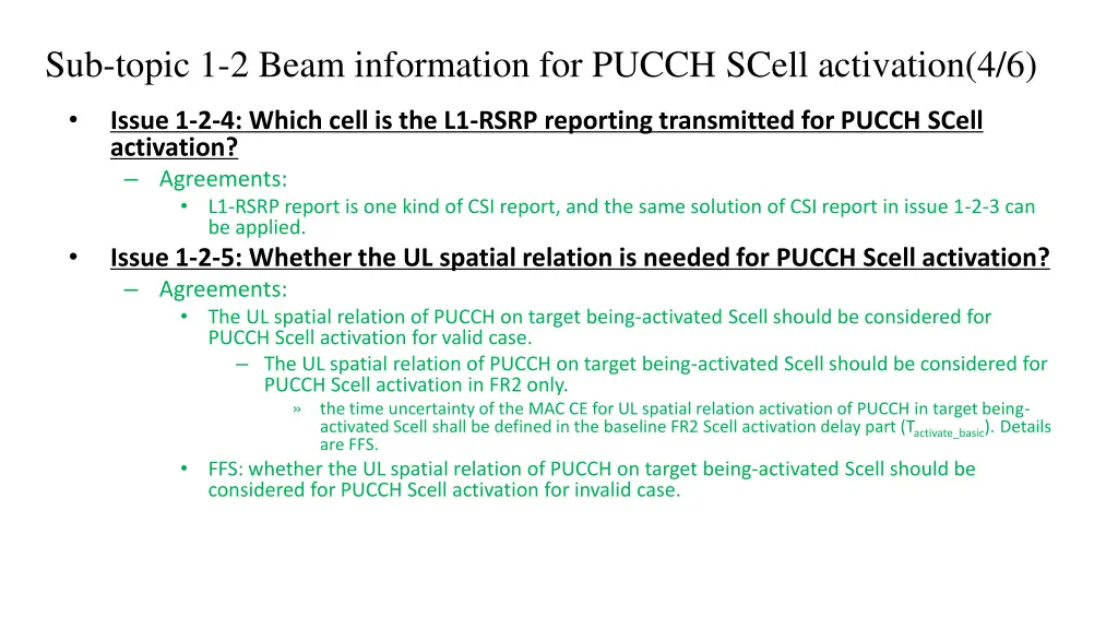 sub topic 1 2 beam information for pucch scell 3