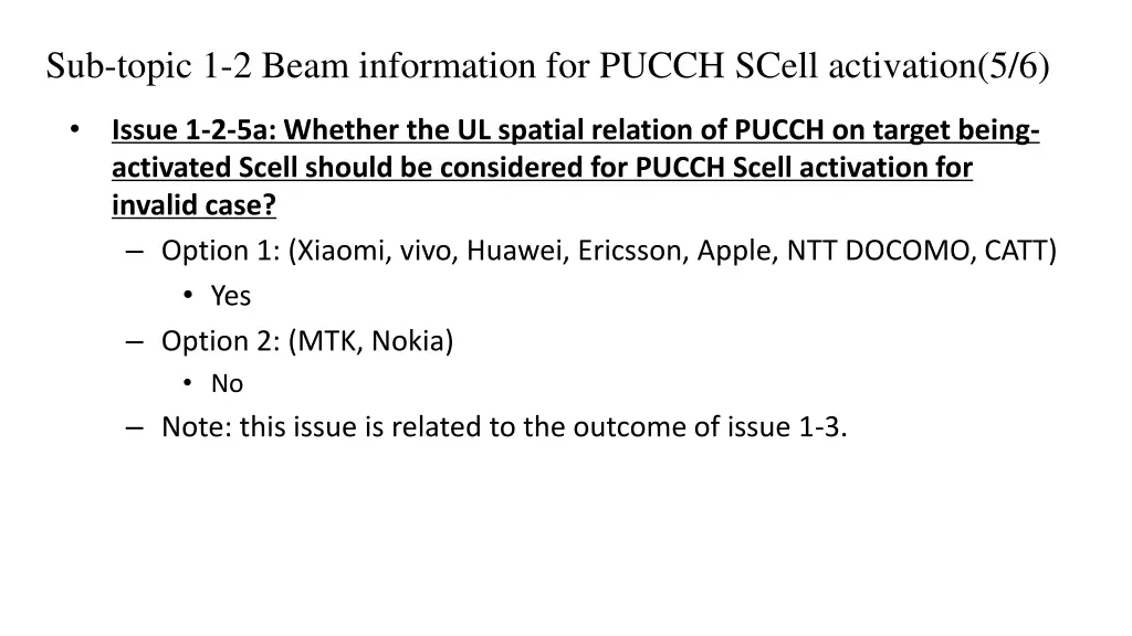 sub topic 1 2 beam information for pucch scell 4