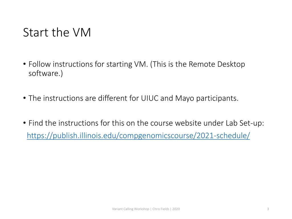 start the vm