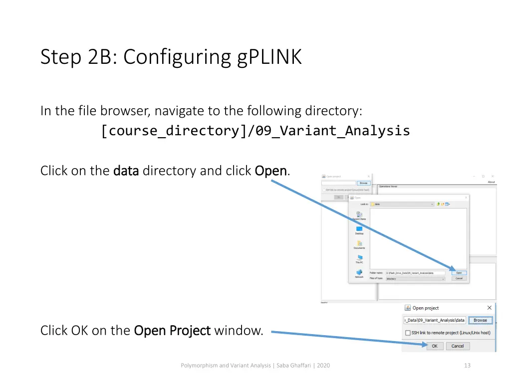 step 2b configuring gplink