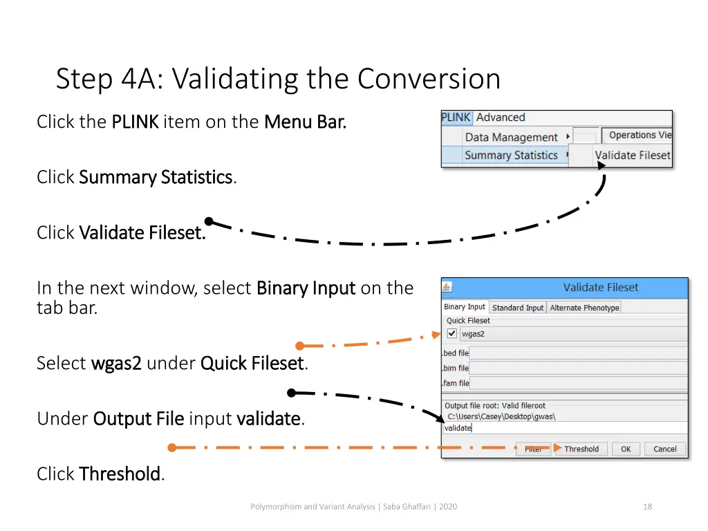 step 4a validating the conversion