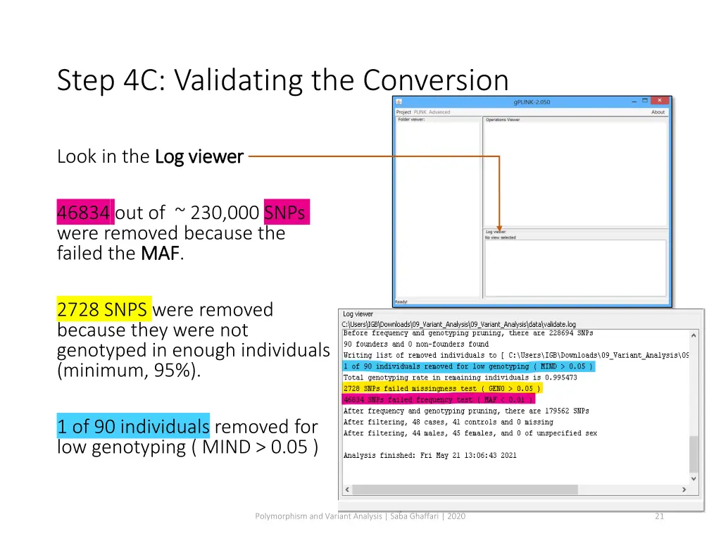 step 4c validating the conversion 1