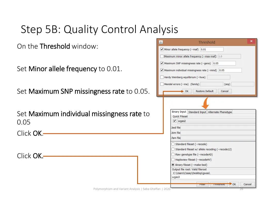 step 5b quality control analysis