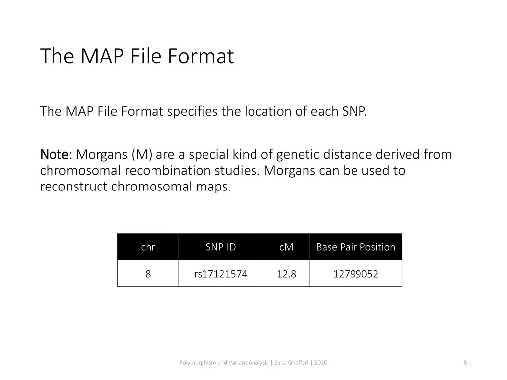 the map file format