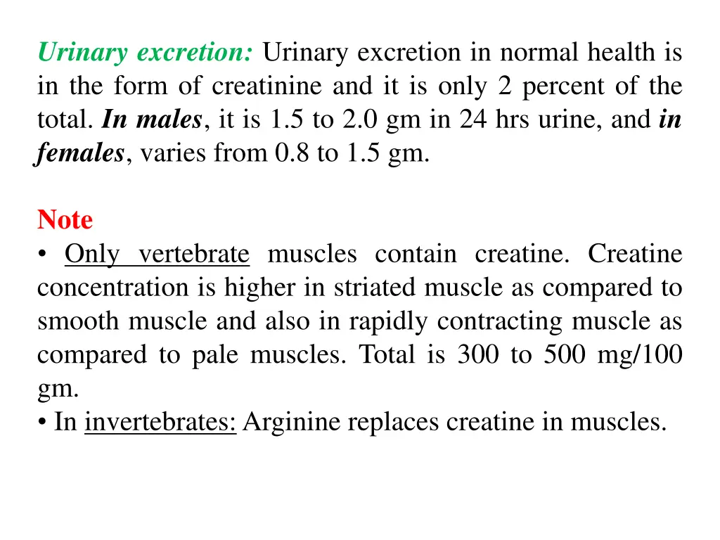 urinary excretion urinary excretion in normal