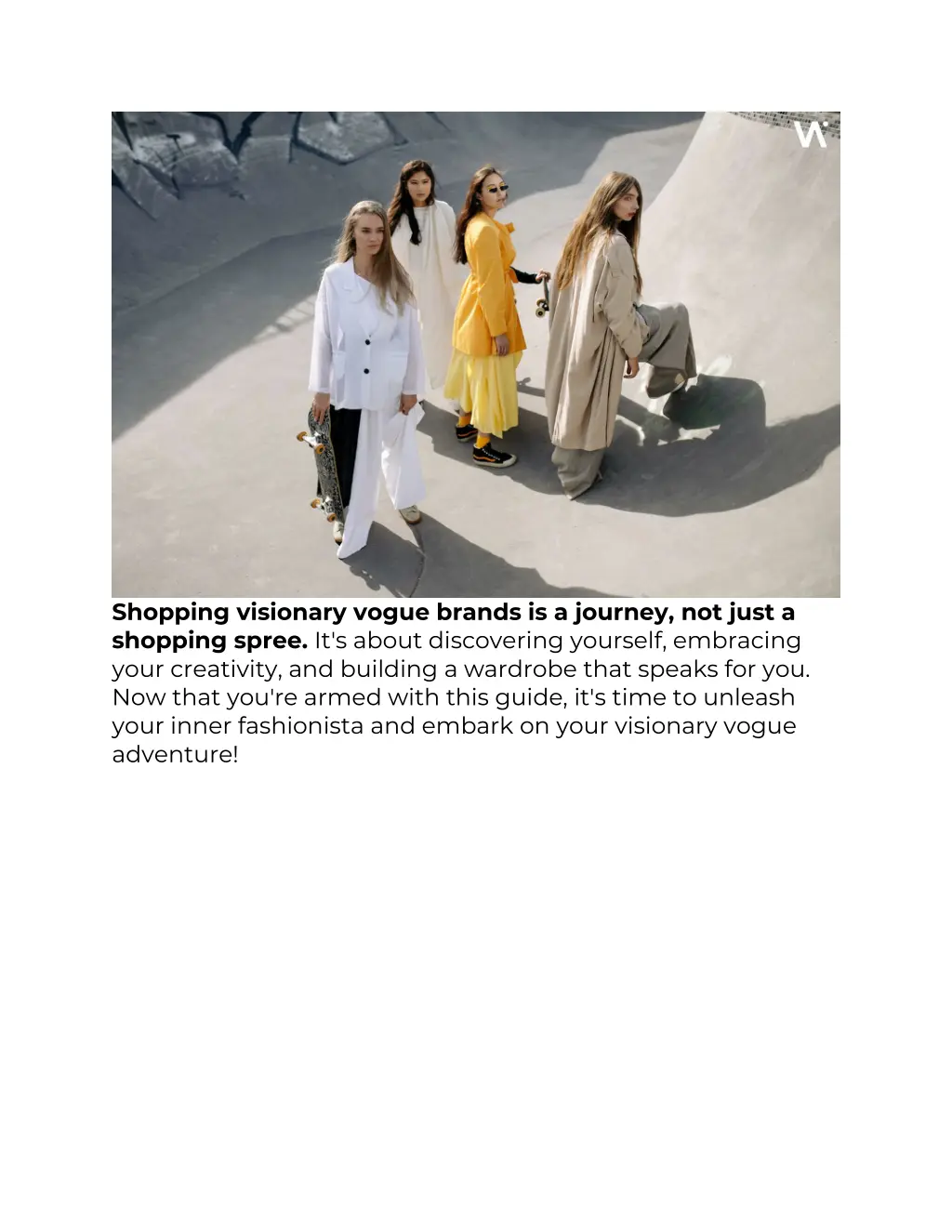 shopping visionary vogue brands is a journey